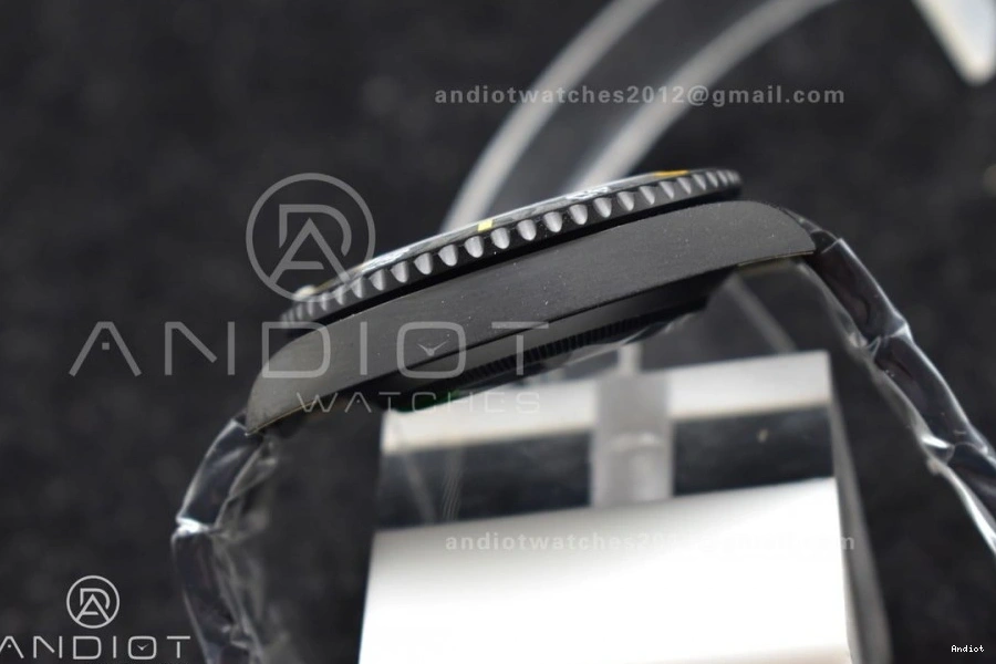 DLC VSF Bracelet DIW Dial 1:1 Best VS3135 on Edition Submariner Yellow Black DLC 0504